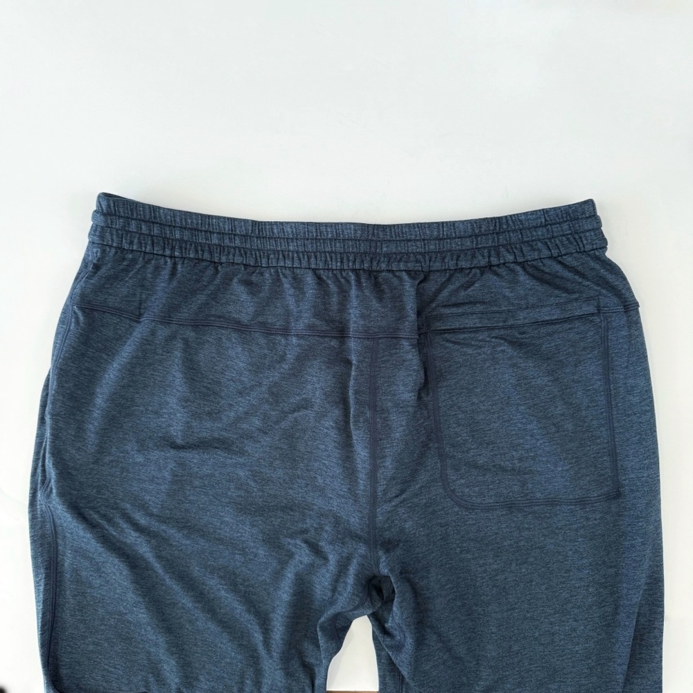 Lululemon heathered Classic navy blue drawstring waist soft jersey jogger pants - Picture 10 of 14
